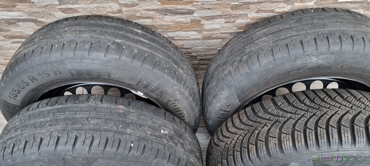 Predam sadu plechovych diskov na Opel GM 4x100 r15 J6 et39 - 2