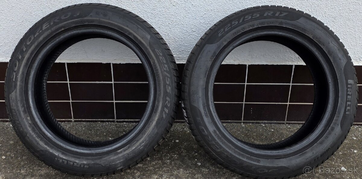 225/55 R17 zimné Pirelli Sottozero 3 RunFlat - 2