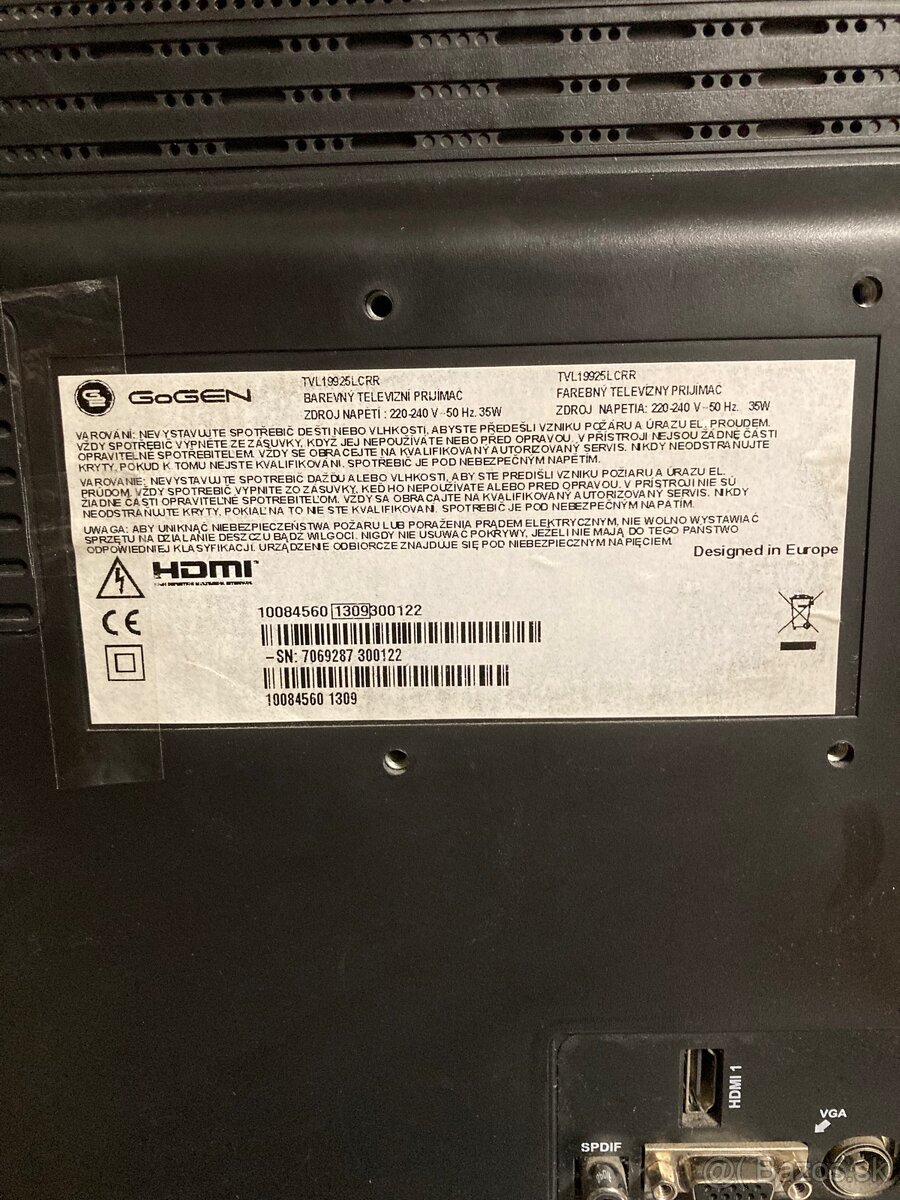 Televízor Gogen 19” (48cm) - 2