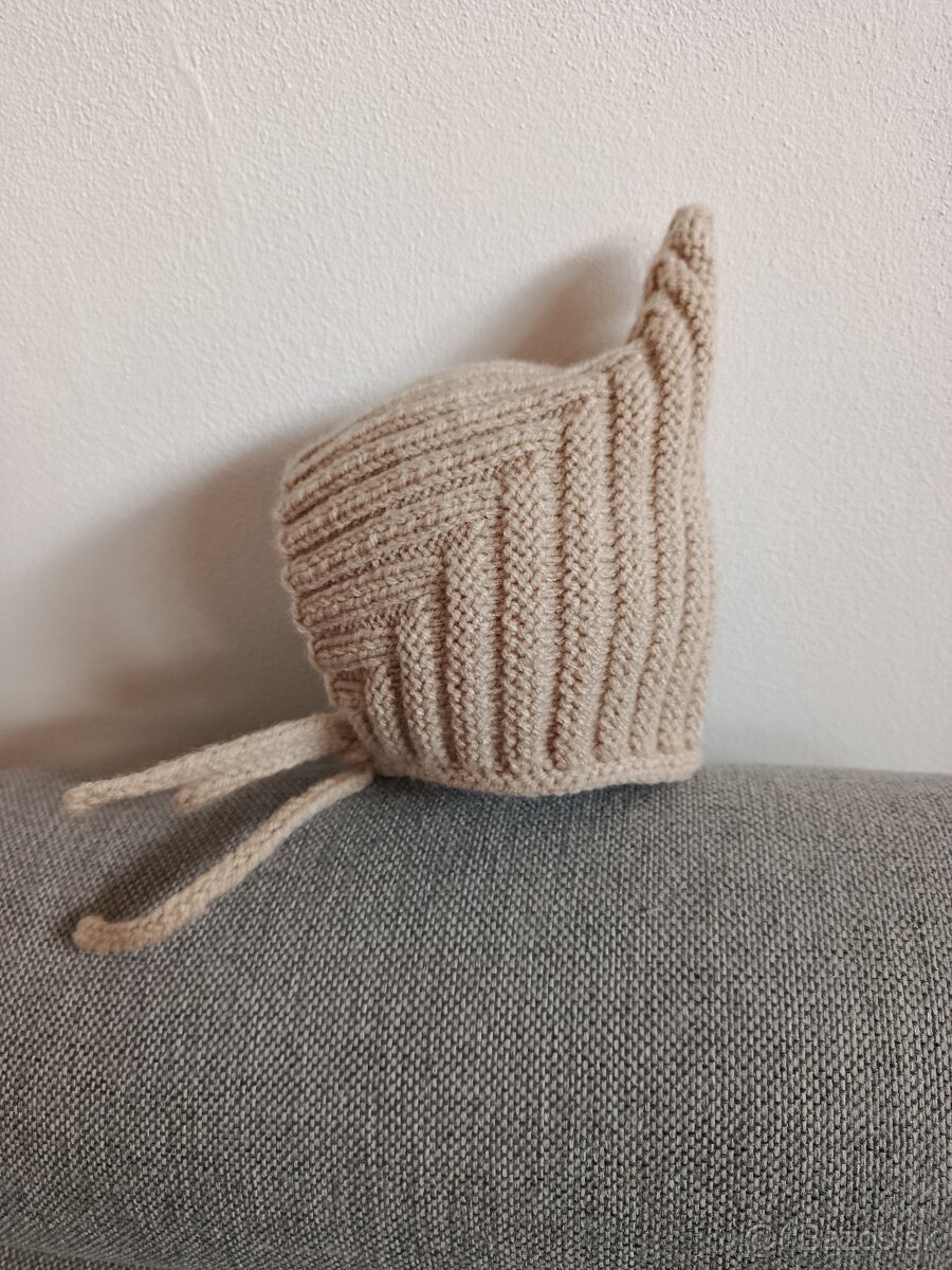 Pletená detská čiapka - Elf - 2