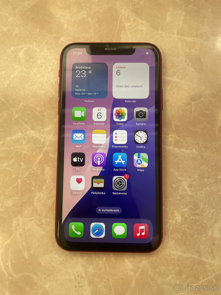 iPhone XR / 64GB Red - TOP stav - 2