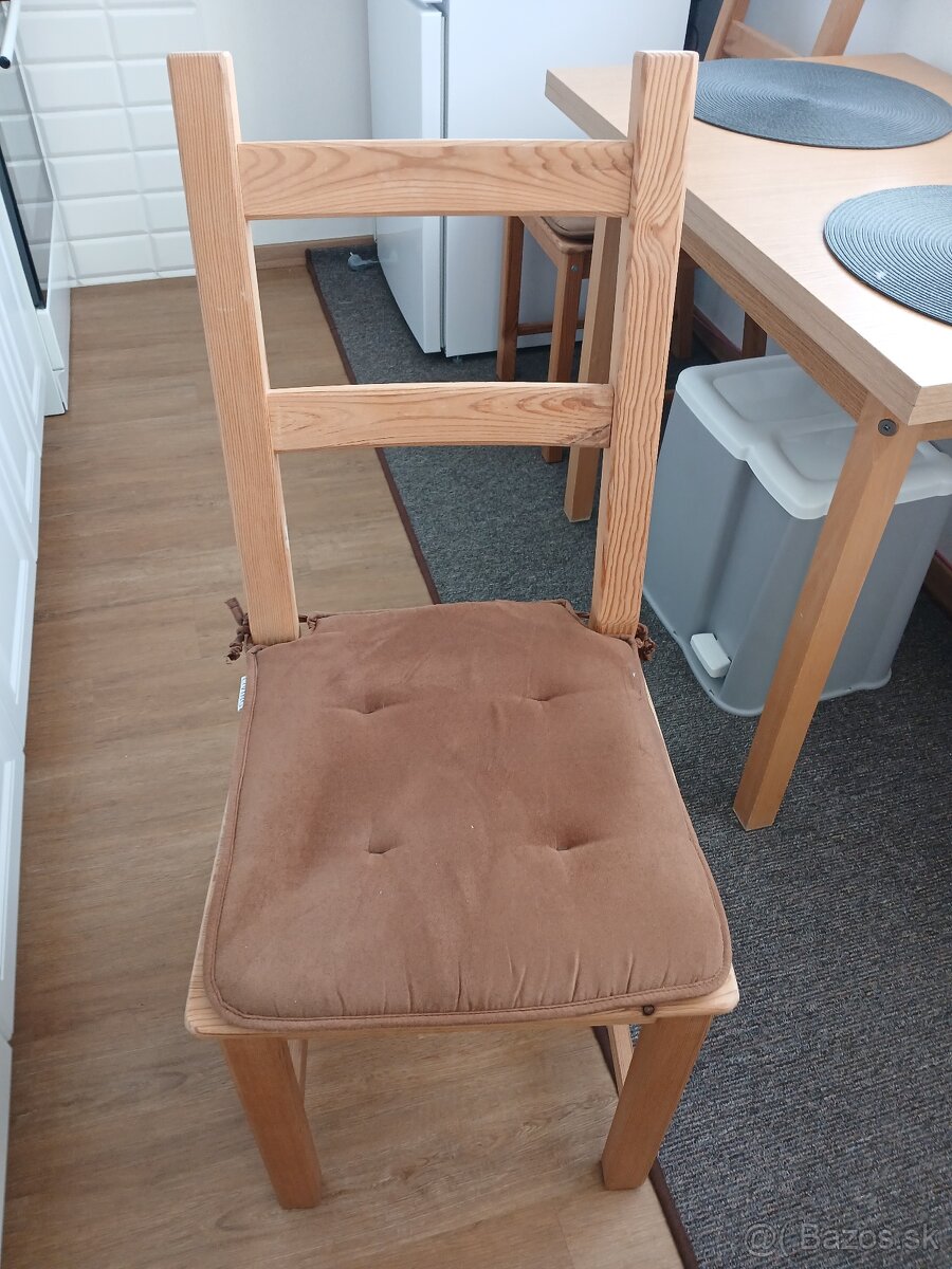 2 drevené stoličky Ivar Ikea - 2