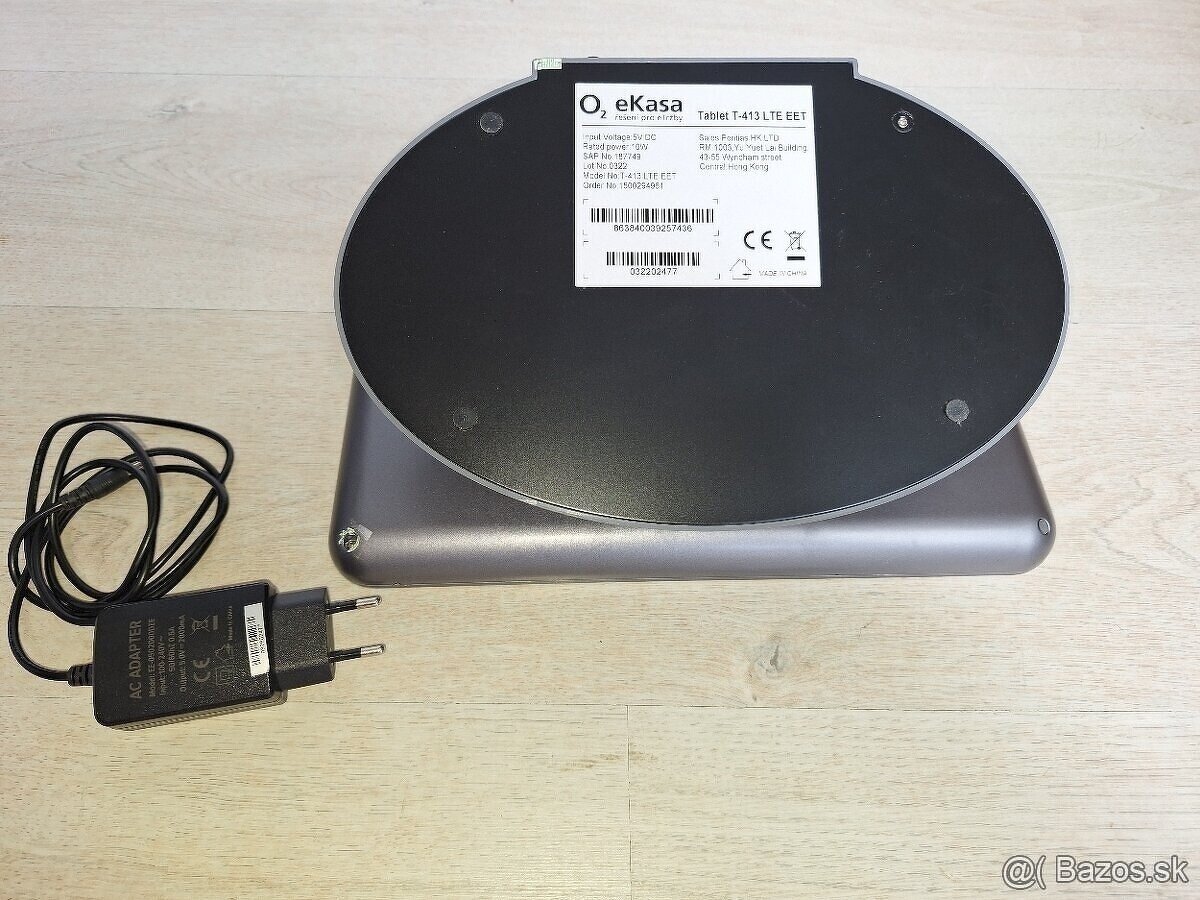10" dotykový tablet O2 eKasa (T-413 LTE) s adaptérom - 2