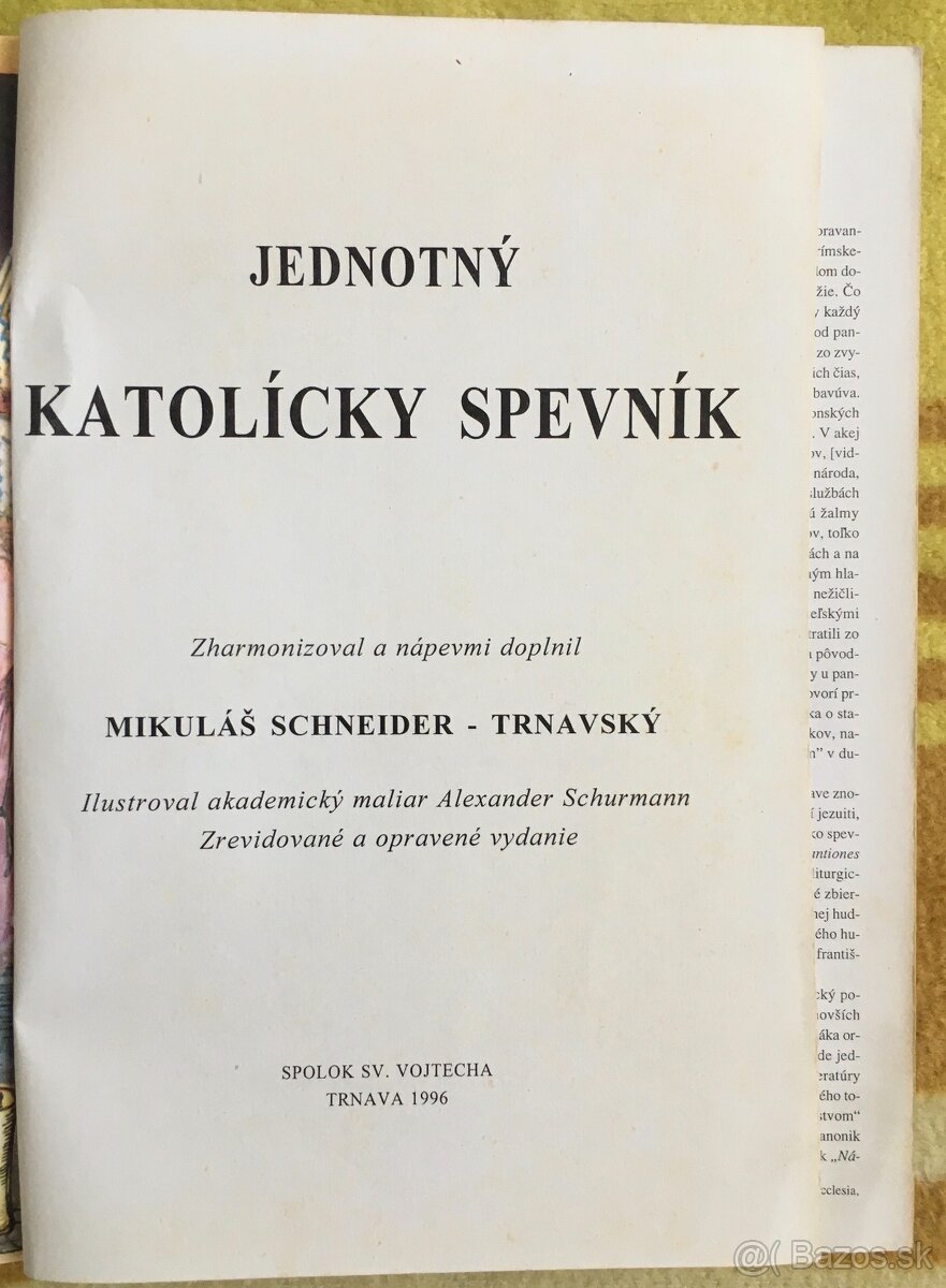 JEDNOTNÝ KATOLÍCKY SPEVNÍK, rok 1996 - 2