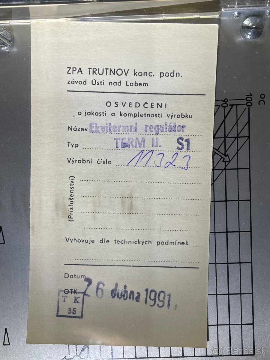 Predám ekvitermický regulátor TERM 2 S1. - 2
