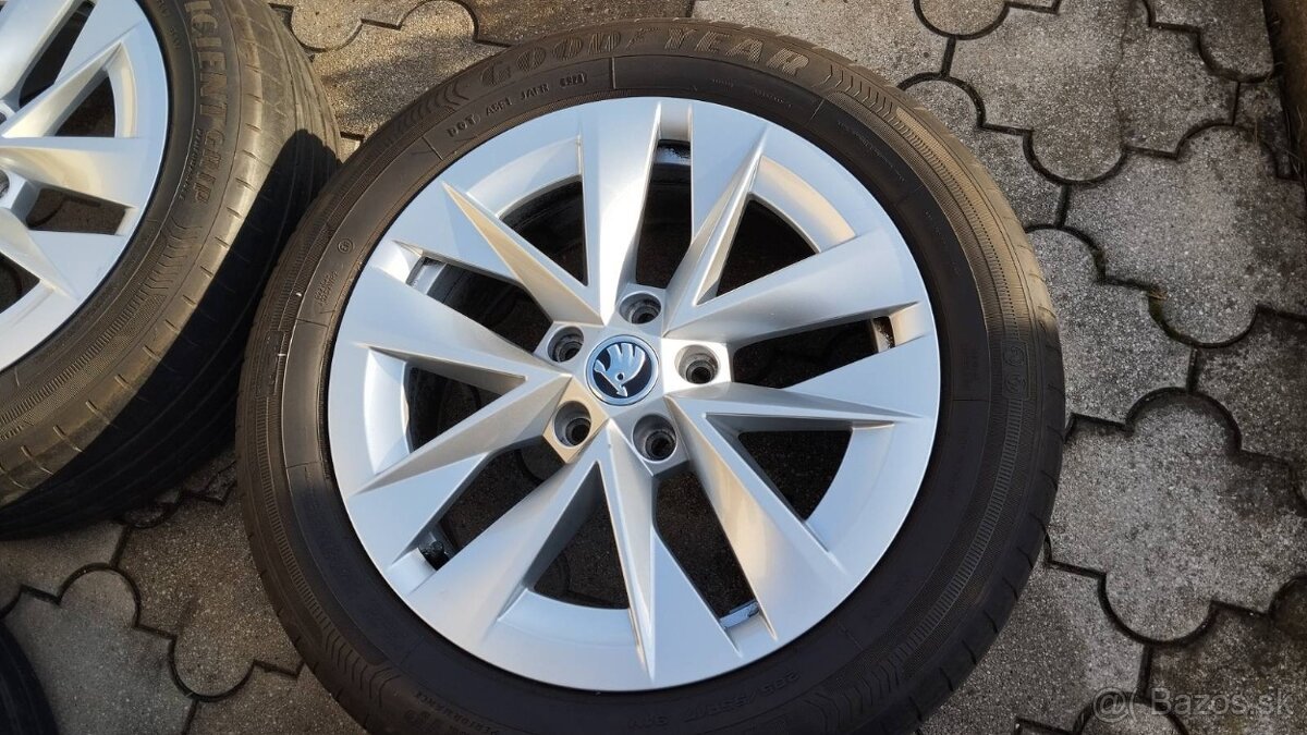 Sada alu diskov RONAL 5X112 pne.205/55R17 SKODA VW - 2