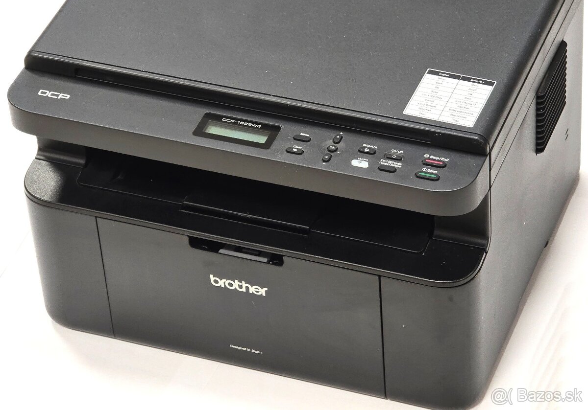 Tlačiareň Brother DCP-1622WE (Wi‑Fi, laser, 3v1) - 2