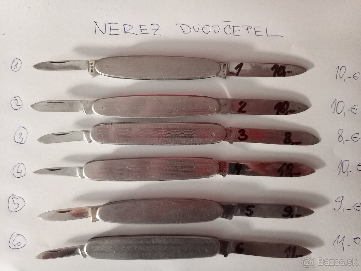 Nerezové nožíky dvojčepel - 2