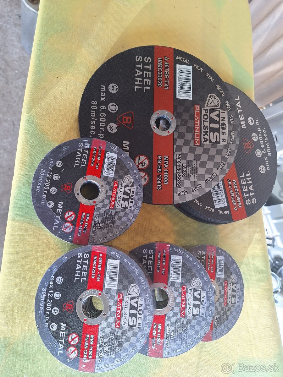 Predám rezne kotúče 125a 230mm - 2