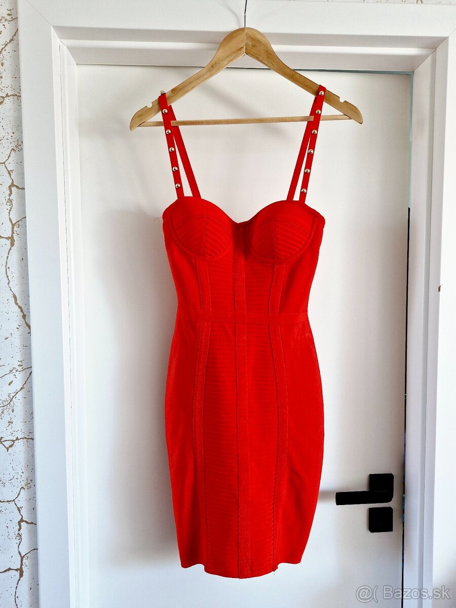 NOVE Guess letne,zimne monogram saty XS - M - 2