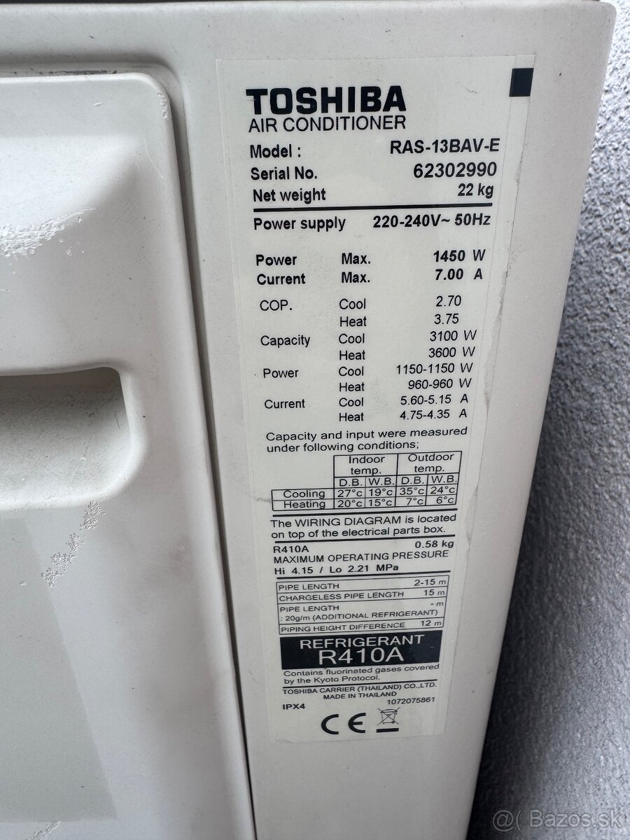 TOSHIBA RAS-13BAV-E - 2