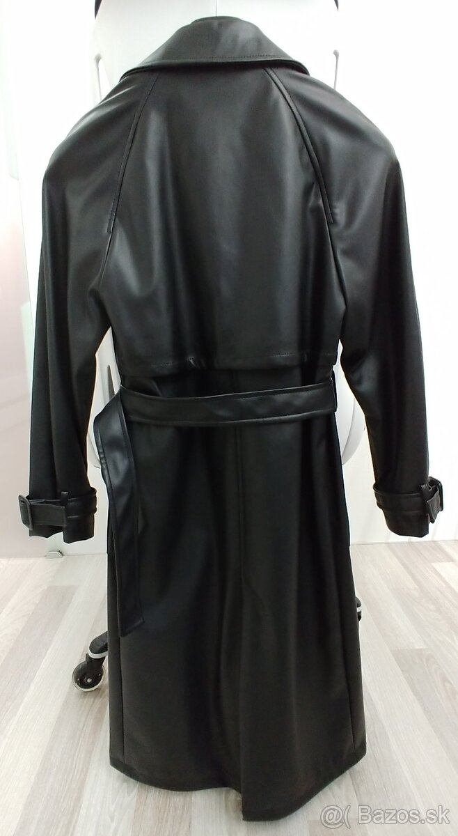 Kožený trench coat - 2