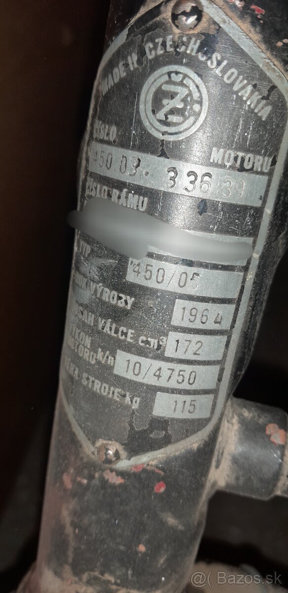 Rám ČZ 175/450 - 2