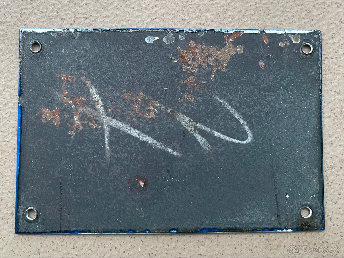 Smaltované tabuľky - cedule - 2