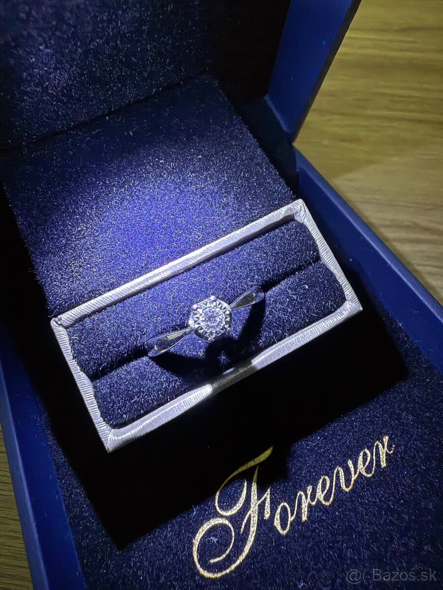 Diamantový snubný prsteň - 2