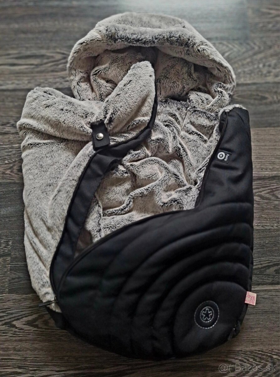 Fusak s kožušinkou autosedačka/vanička Kiddy - 2