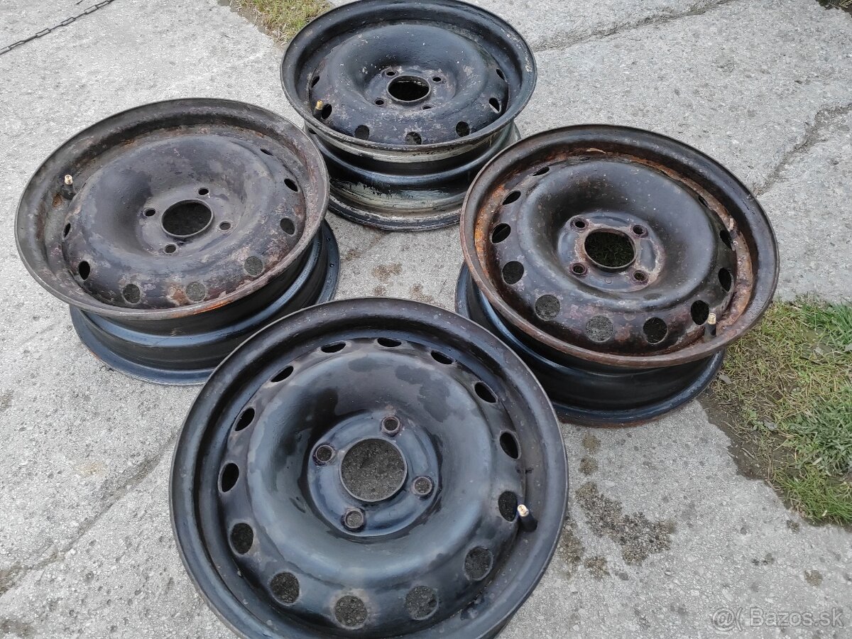 Plechové disky 4x100 R14 60.1mm - 2