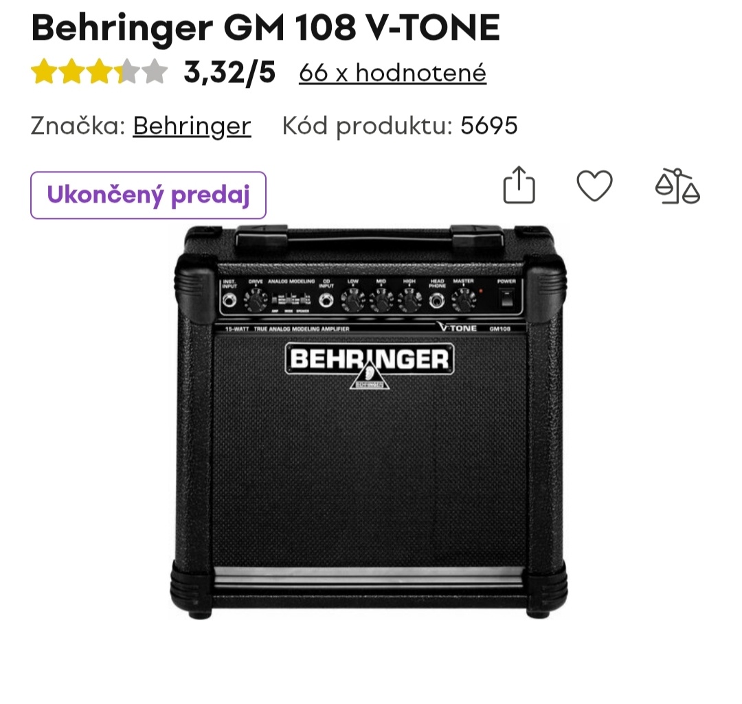 Kombo Behringer V-Tone GM108 - 2