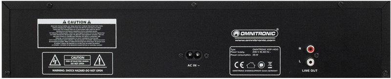 Omnitronic XDP-1400 Rackový DJ prehrávač - 2