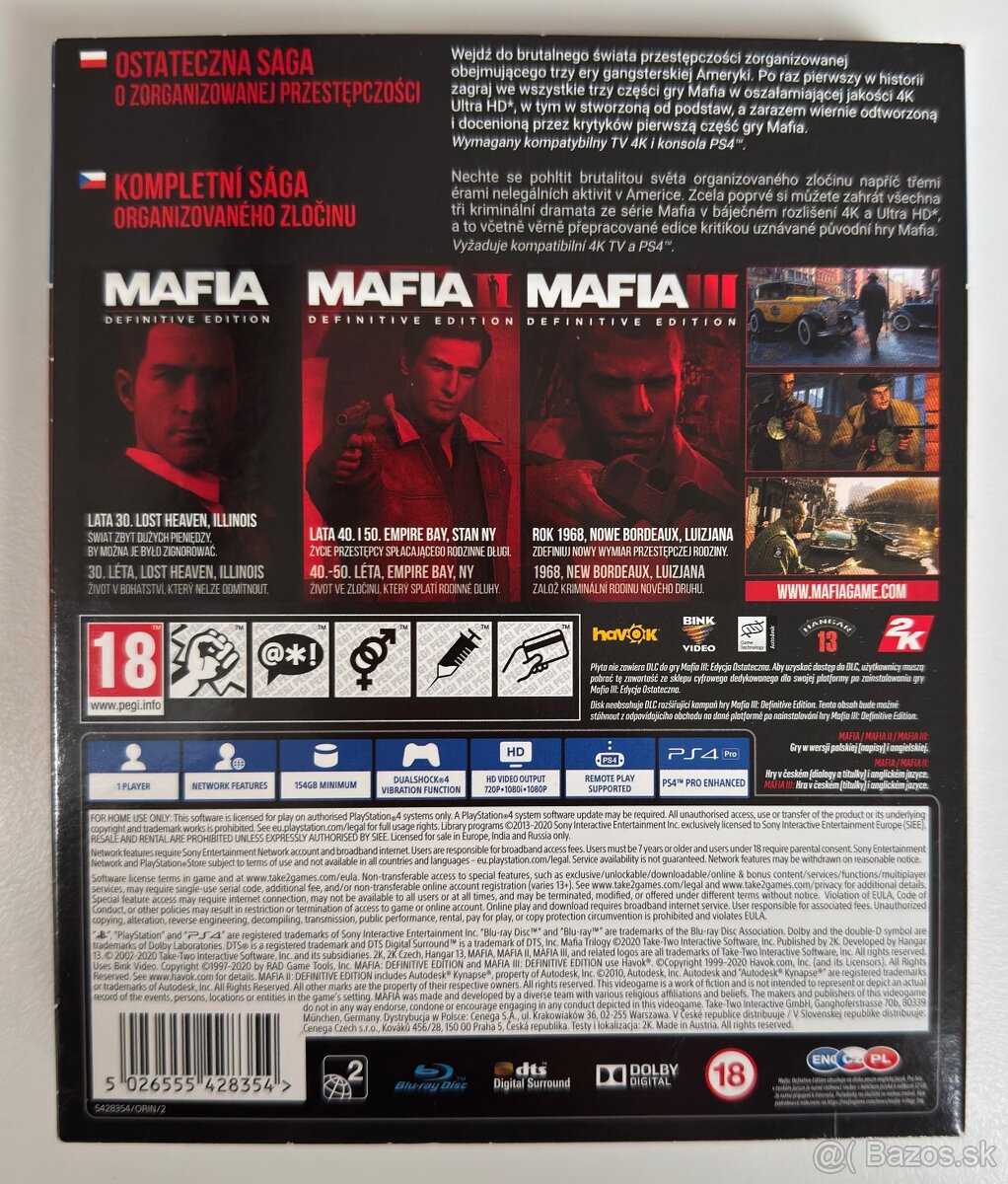 Mafia Trilogy PS4 - 2