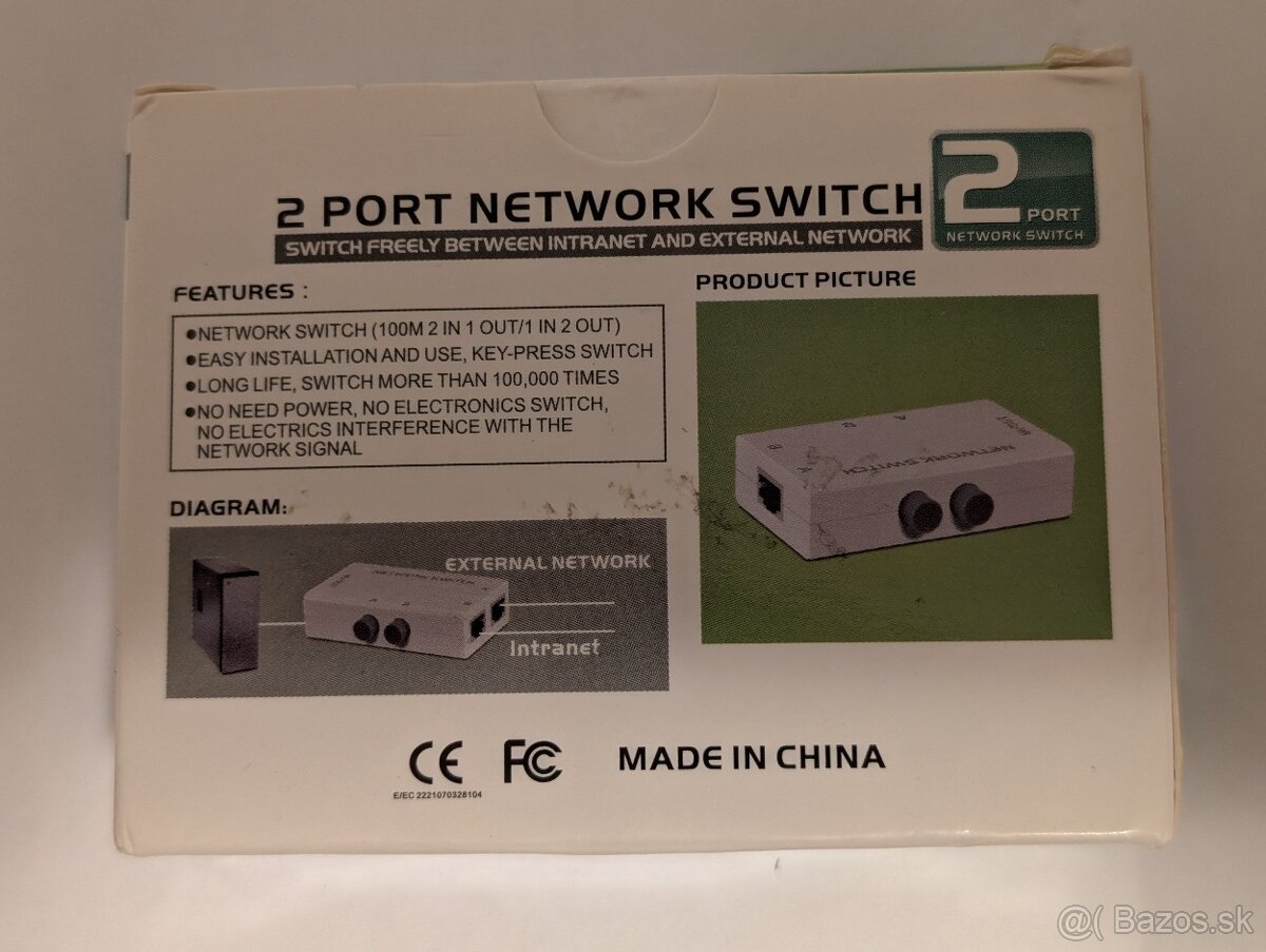Manuálny prepínač RJ45 a USB/VGA - 2