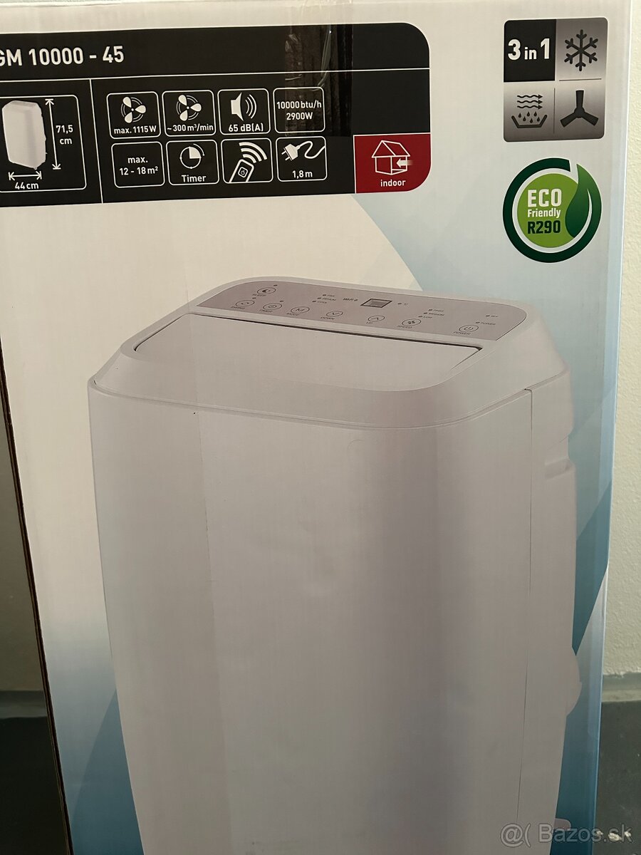 Predám 2-mes. Mobilnú klimatizáciu KGM 12000 BTU EEK: A - 2