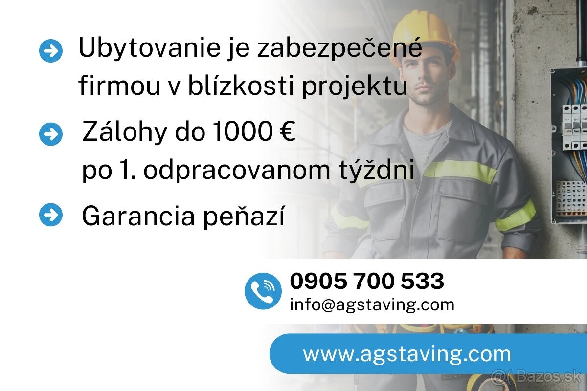 Elektrikar ponuka práce Nemecko a Rakúsko - 2