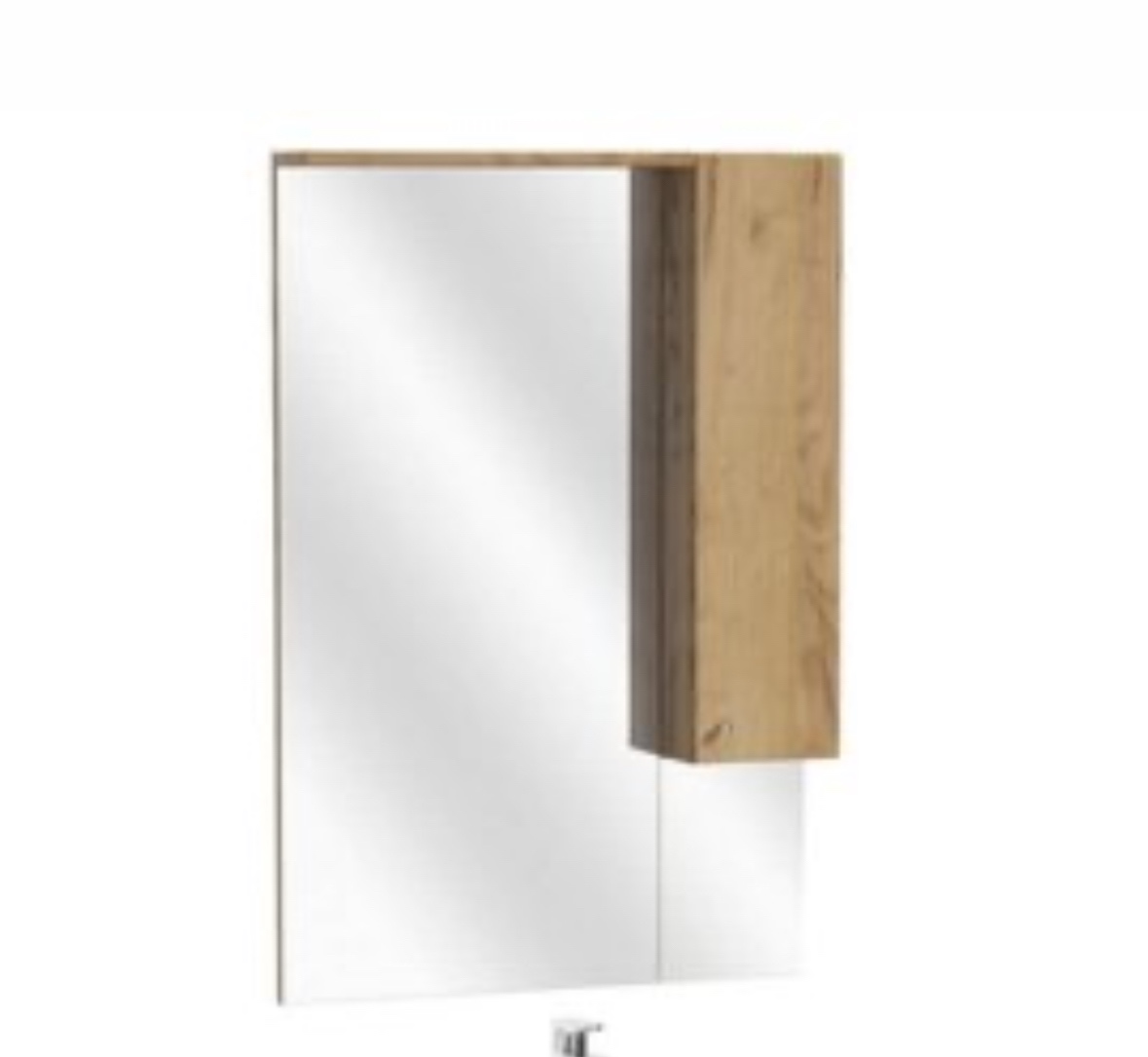 Kúpeľnové zrkadlo so skrinkou - zlatý dub - 2