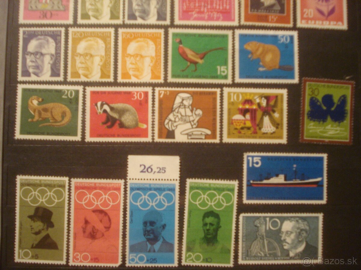 267 rôznych známok NSR, z toho 183 čistých - 2