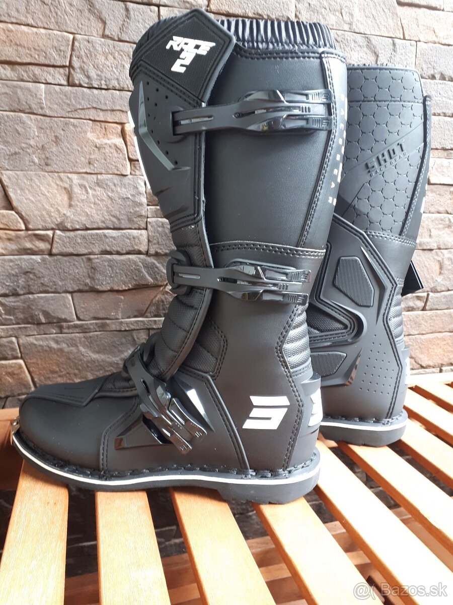 Čižmy topánky SHOT mx čierne - 2