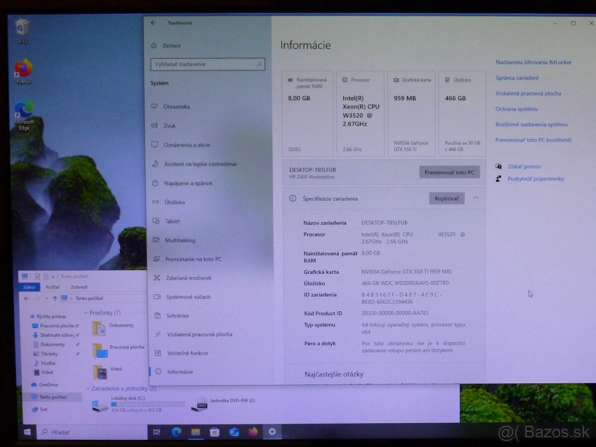 Predám HP Z400 Workstation - 2