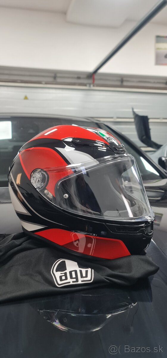 Prilba AGV K6 Hyphen Black Red White - 2