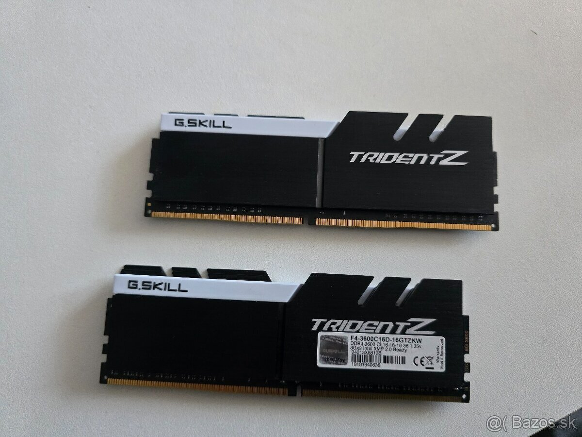 G.skill Trident Z ddr4 3600Mhz CL16 (white) - 2