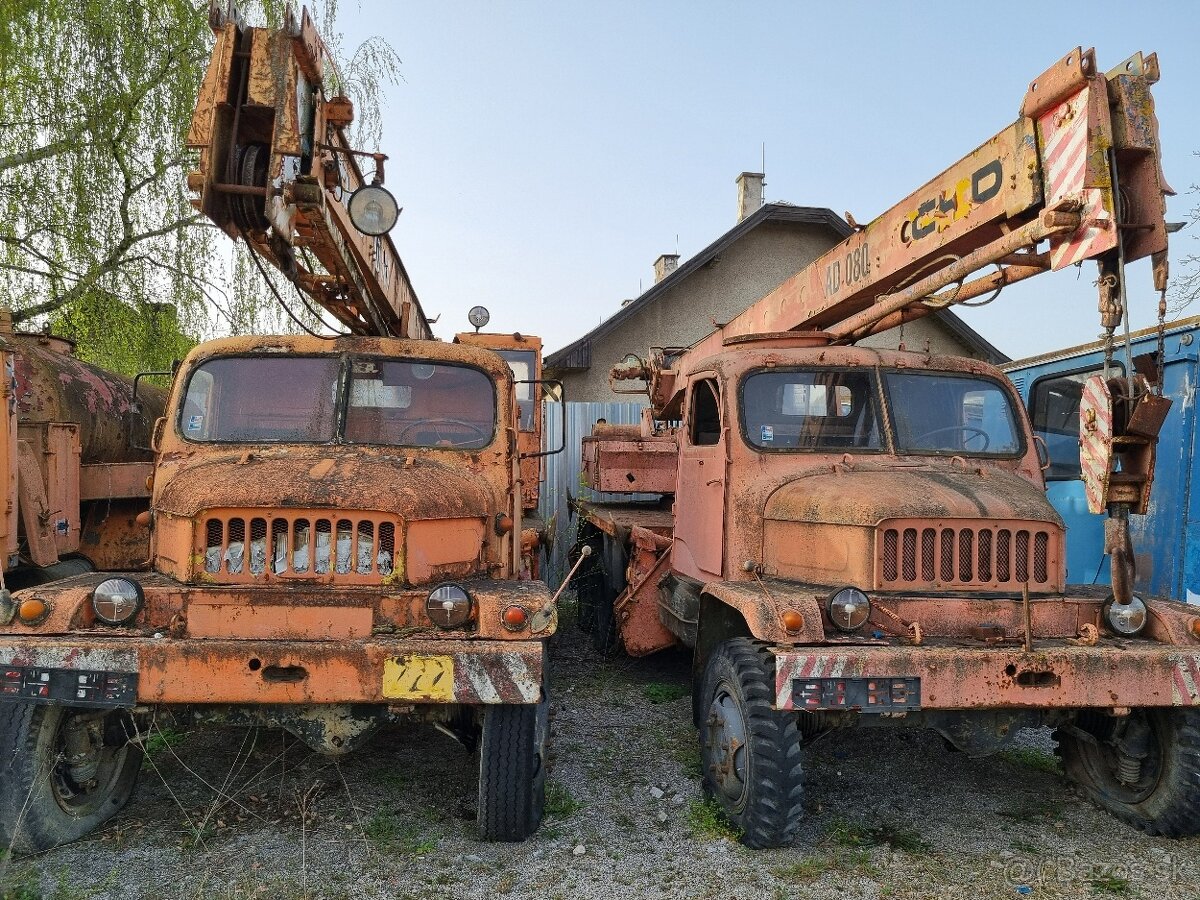 Praga V3S - Vetrieska - Autožeriav - 2