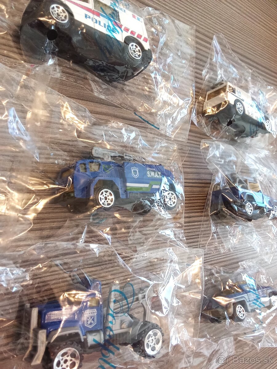 sada 6 ks autíčok polícia - 2