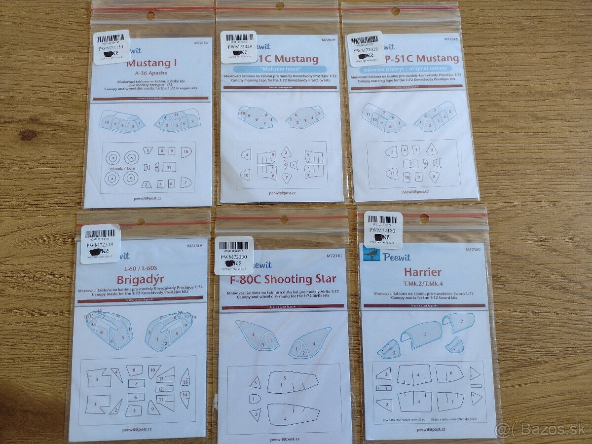 Plastikové modely 1:72 Masky - 2