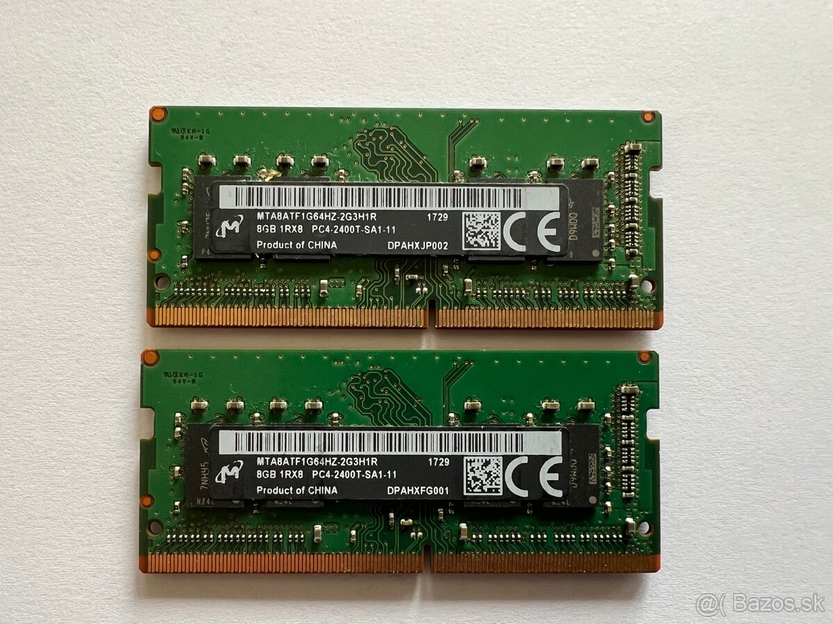 Predam DDR4 RAM pre NTB 8GB - 2