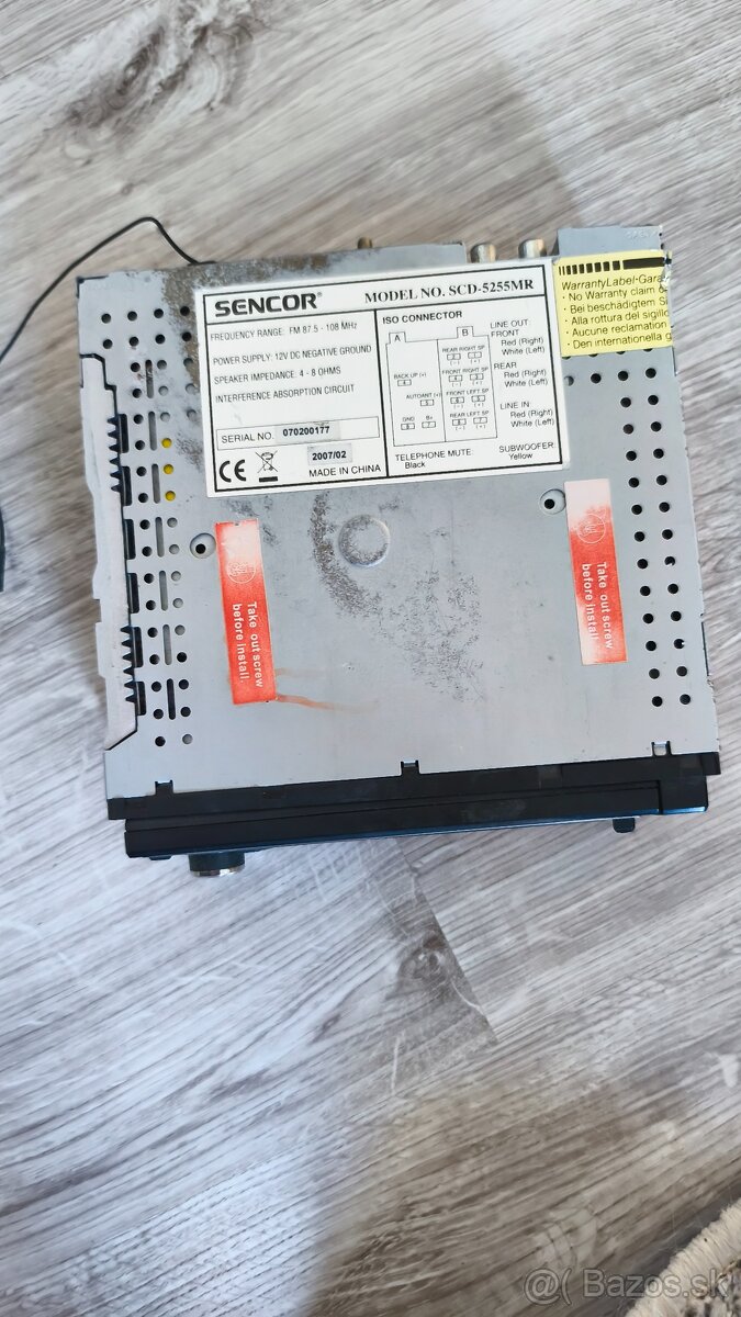 Autorádio Sencor SCD-5255MR-CD/MP3, USB, SD, RDS - 2