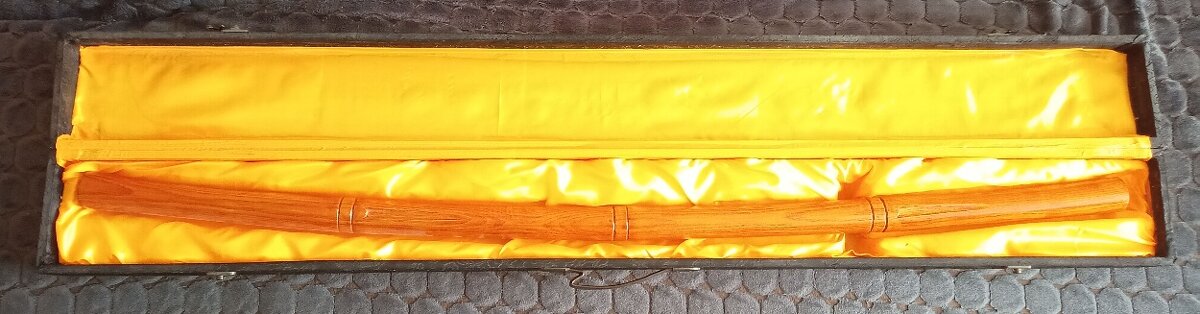 Japonský Samurajský skrytý meč drevo palica katana - 2