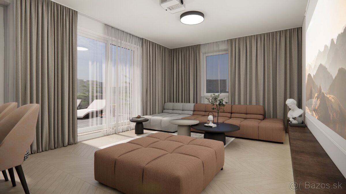 Elegantný 3-izbový byt 70,73m² s terasou alebo loggiou-ILAVA - 2