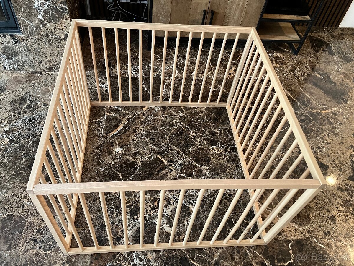 Detská drevená ohrádka 100x100 - 2
