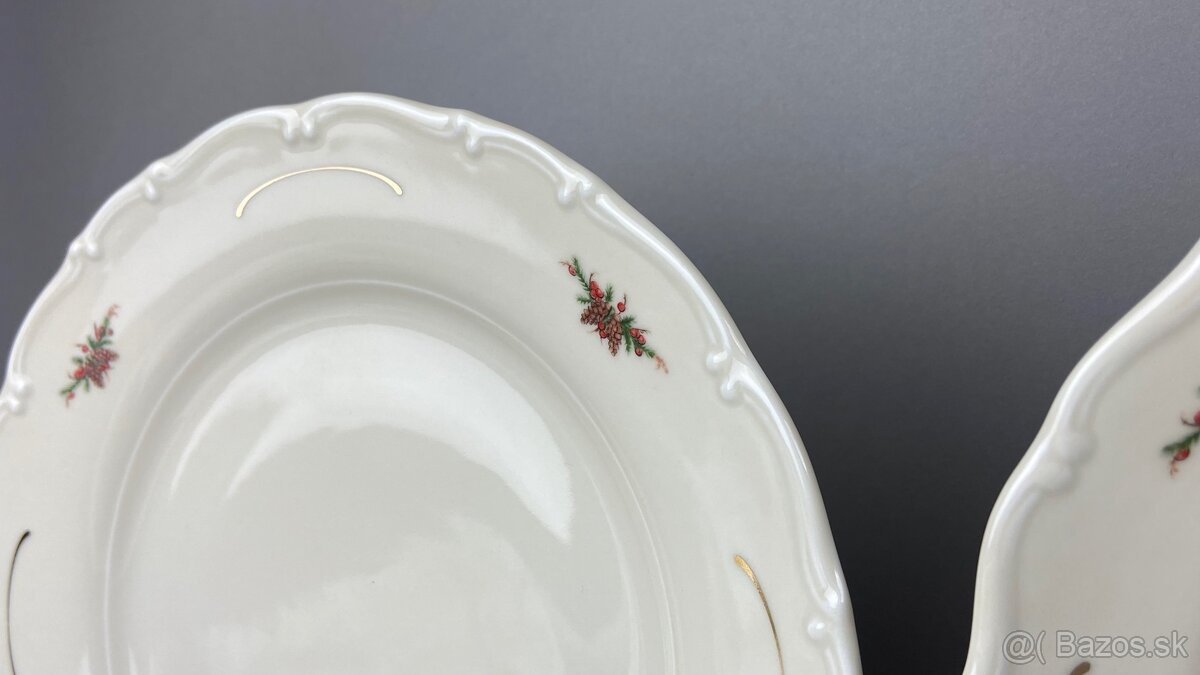 Vianočná porcelánová sada tanierov, 18d. Ivory NOVA - 2