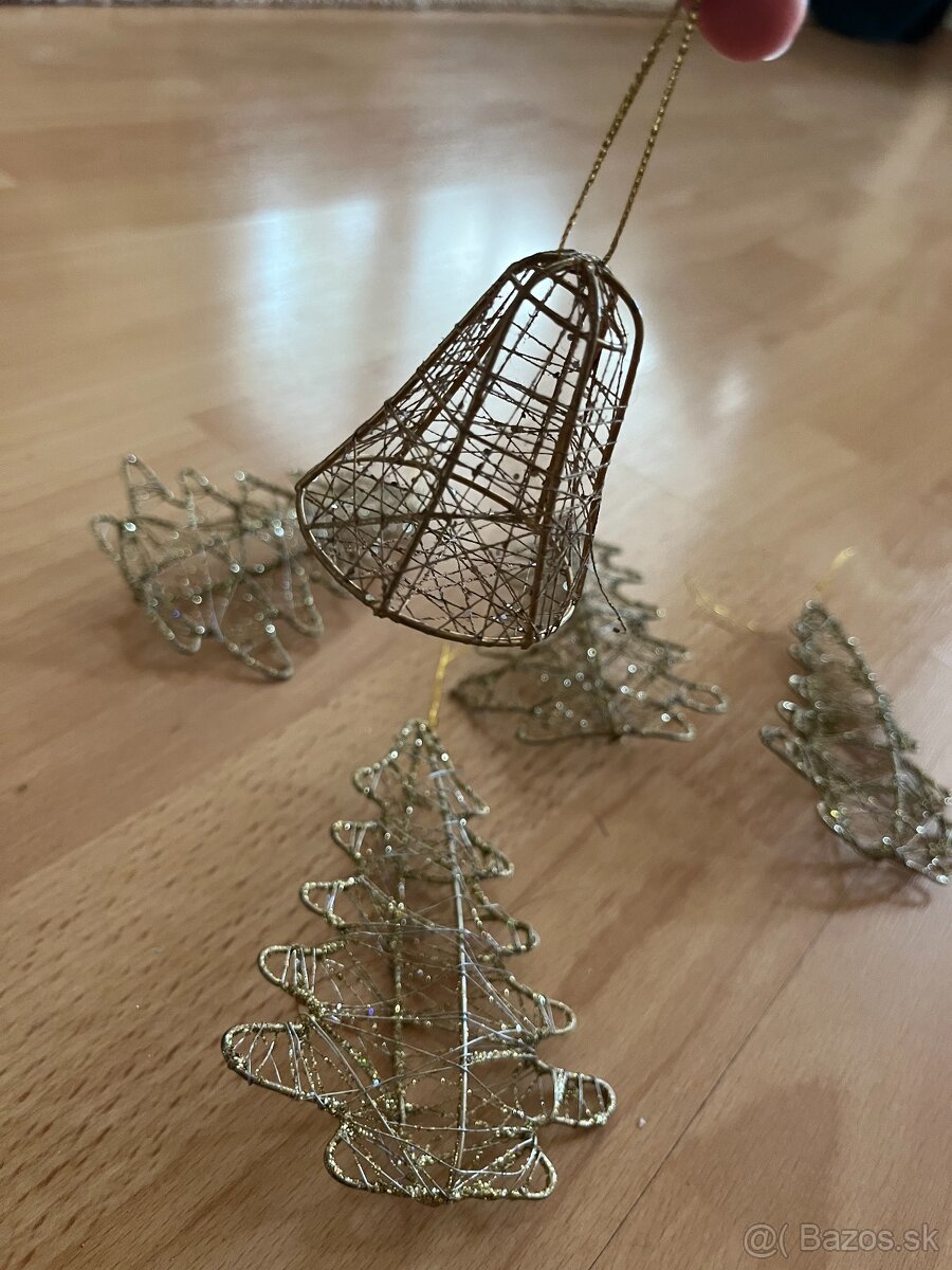 5 kovových vianočných ozdôb - 2