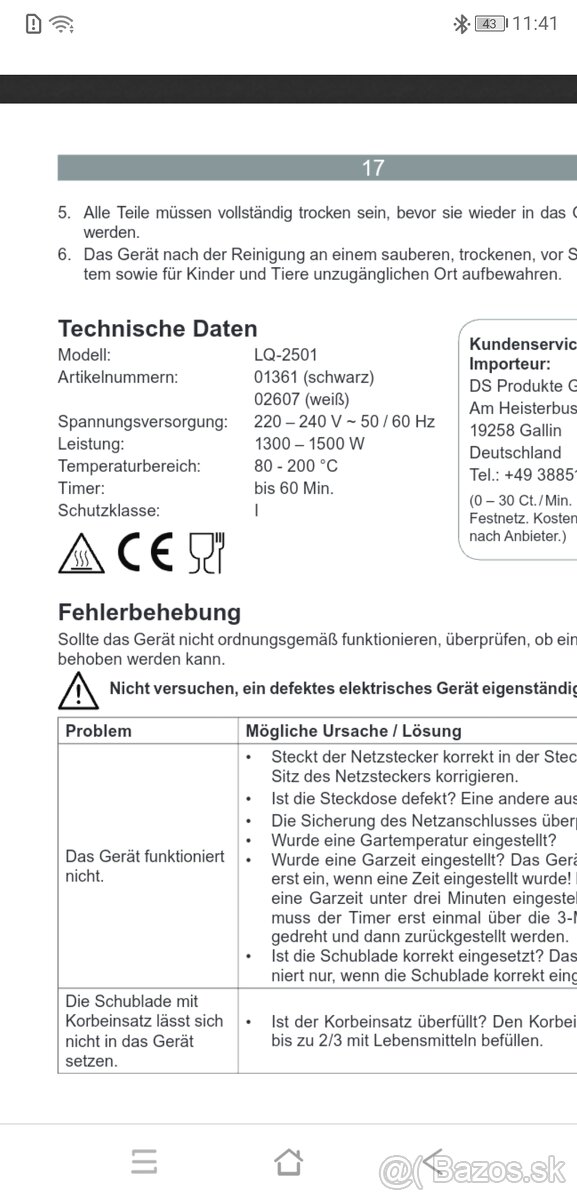 Gourmetmaxx LQ-2501 - 2