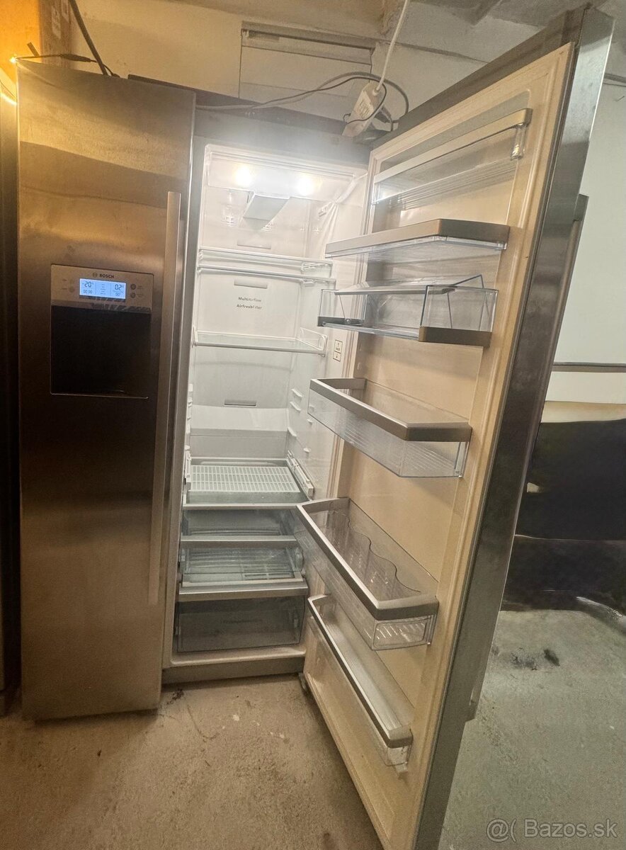 Americká chladnička Bosch Side-by-Side – Inox (NoFrost) - 2