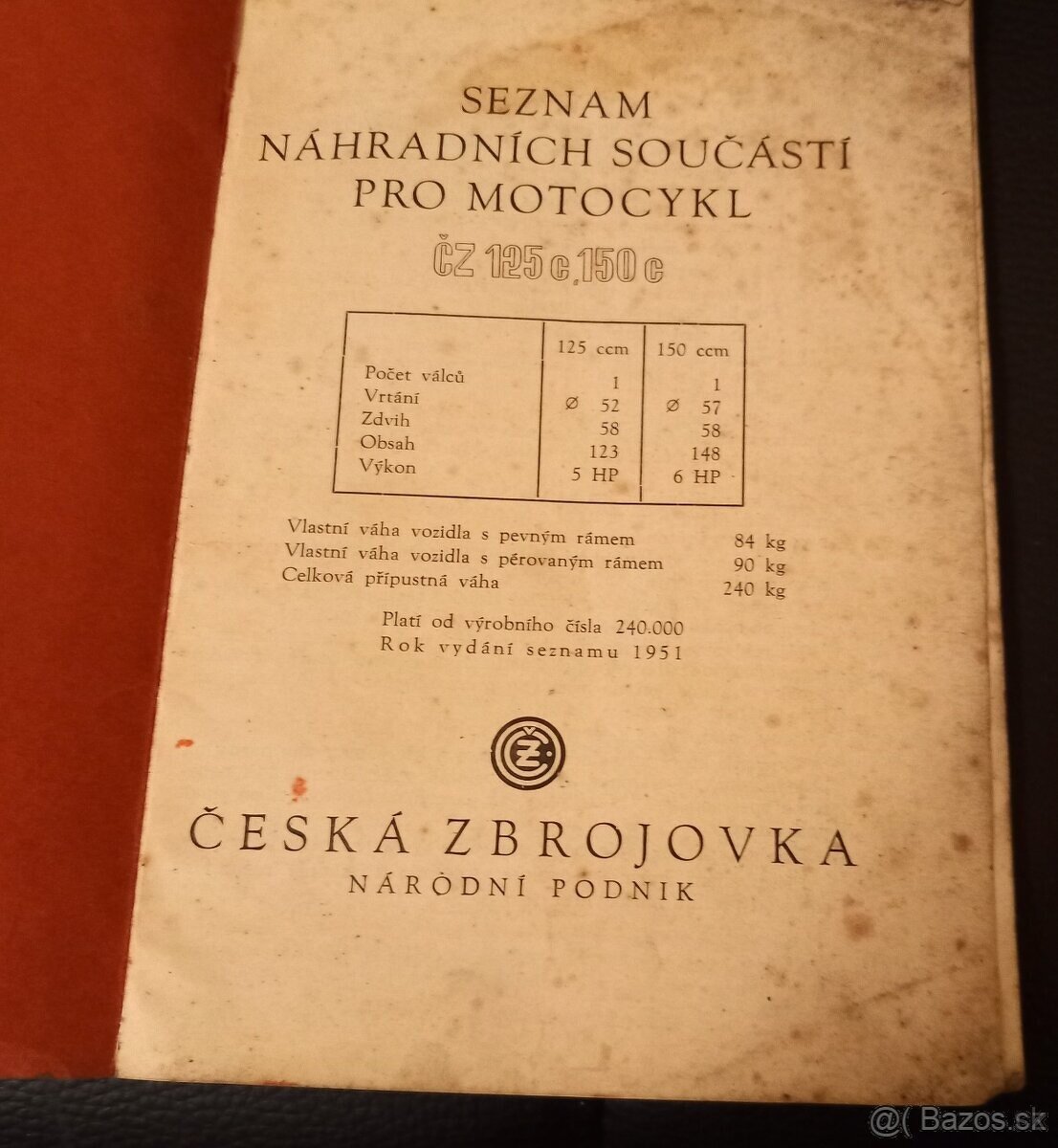 ČZ 125c 150c - 2
