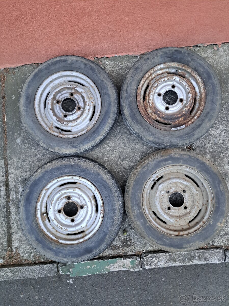 Kolesa 4x130 r14 s pneumatikam - 2