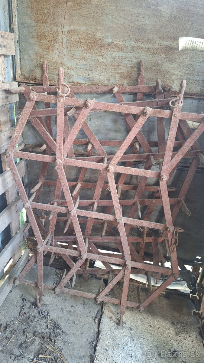 Poľné brány za traktor / staré kovové brány - 2