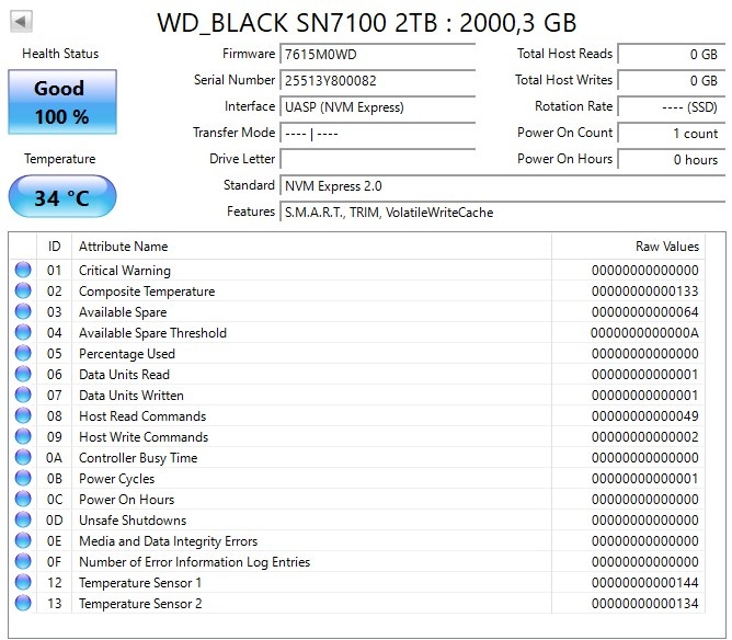 WD black SN7100 2TB - 2
