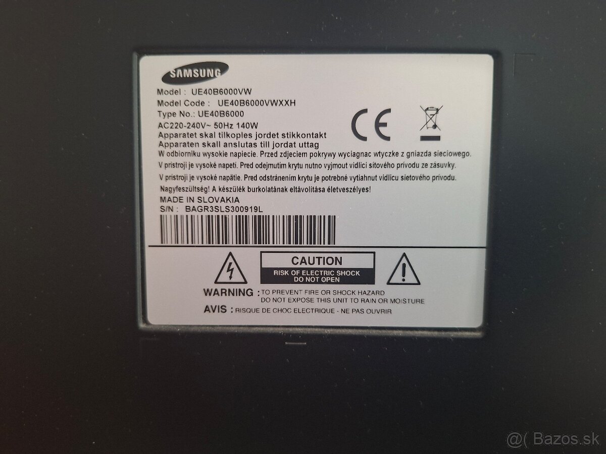 TV Samsung 40” - 2